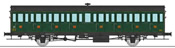 French MIDI Railraod Southwest Car, 15 meters 3rd class compartment coach C8t n° 15715, Era II